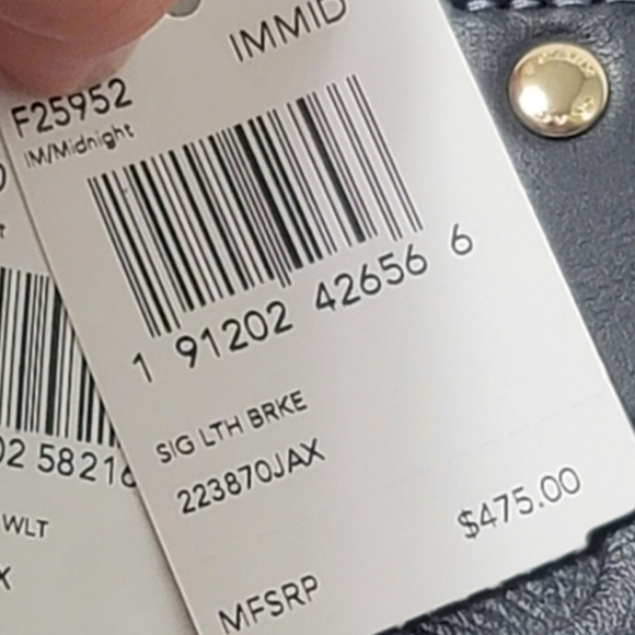 Coach Signature Leather Embossed Purse Bag 3in1 Covertable Designer Satchel - Picture 12 of 12